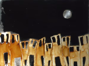 Η ΠΟΛΗ ΤΗΝ ΝΥΧΤΑ ΜΕΙΚΤΉ ΤΕΧΝΙΚΗ ΤΣΙΓΚΟ 24 18 εκ 1999