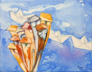 ΧΑΡΤΙΝΑ ΚΑΡΑΒΙΑ ΑΚΡΥΛΙΚΑ ΣΕ ΚΑΜΒΑ 50 40 2015